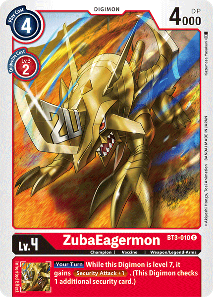 ZubaEagermon [BT3-010] [Release Special Booster Ver.1.5] | Play N Trade Winnipeg