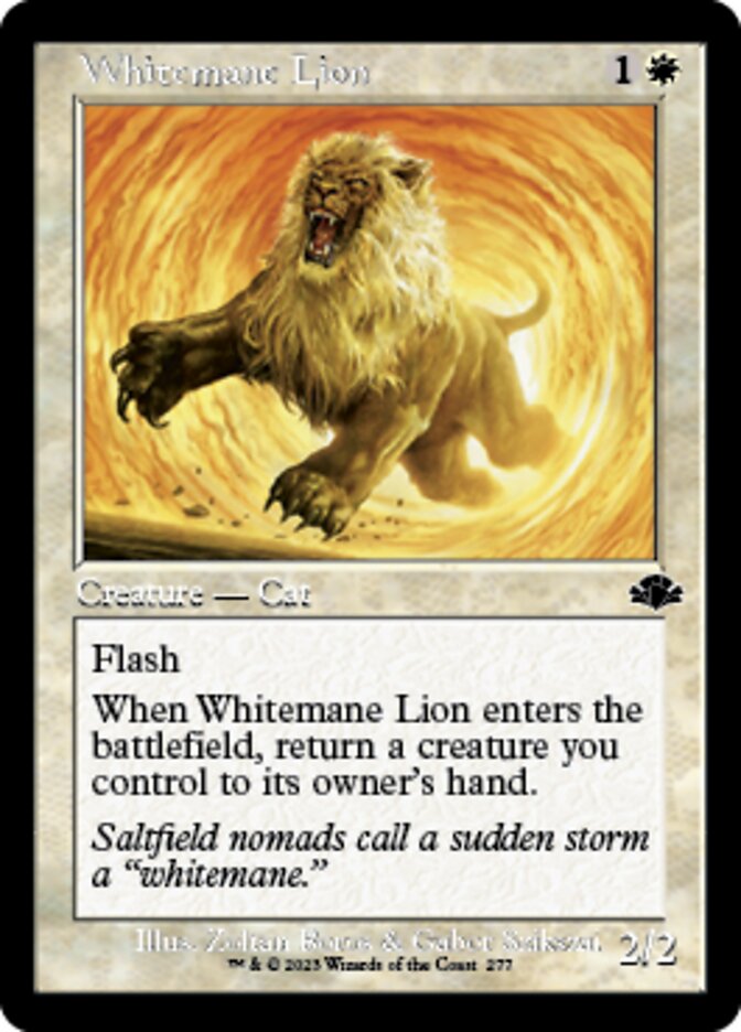 Whitemane Lion (Retro) [Dominaria Remastered] | Play N Trade Winnipeg