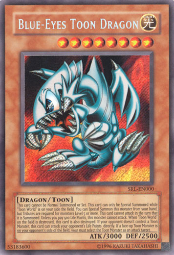 Blue-Eyes Toon Dragon [SRL-EN000] Secret Rare | Play N Trade Winnipeg