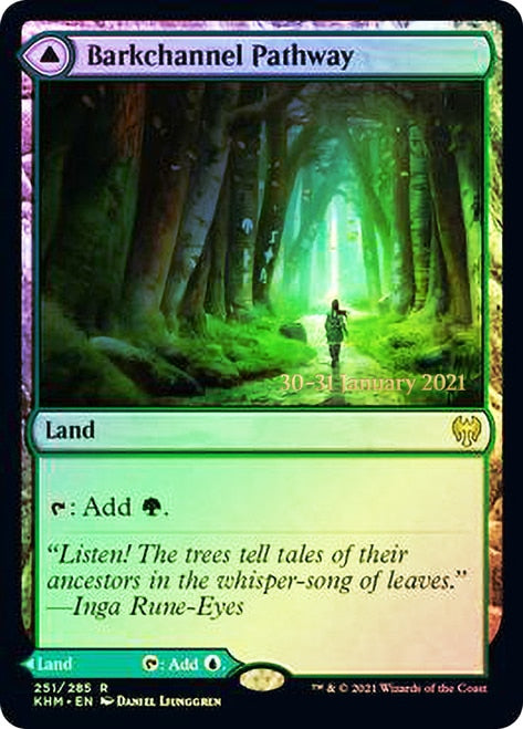 Barkchannel Pathway // Tidechannel Pathway [Kaldheim Prerelease Promos] | Play N Trade Winnipeg