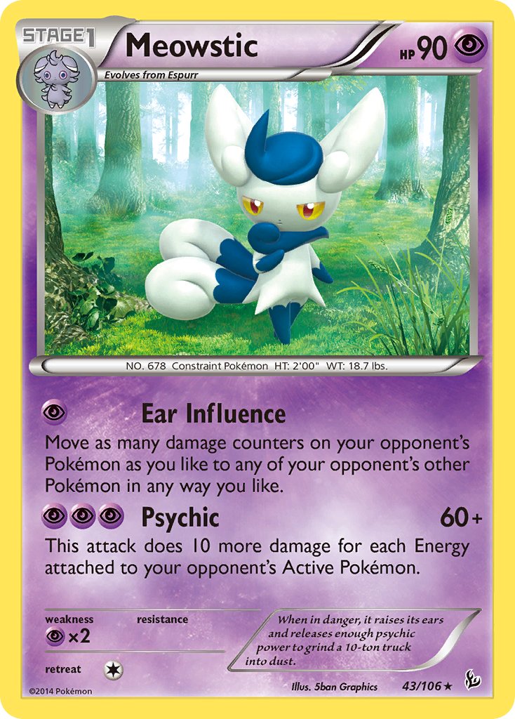 Meowstic (43/106) (Theme Deck Exclusive) [XY: Flashfire] | Play N Trade Winnipeg