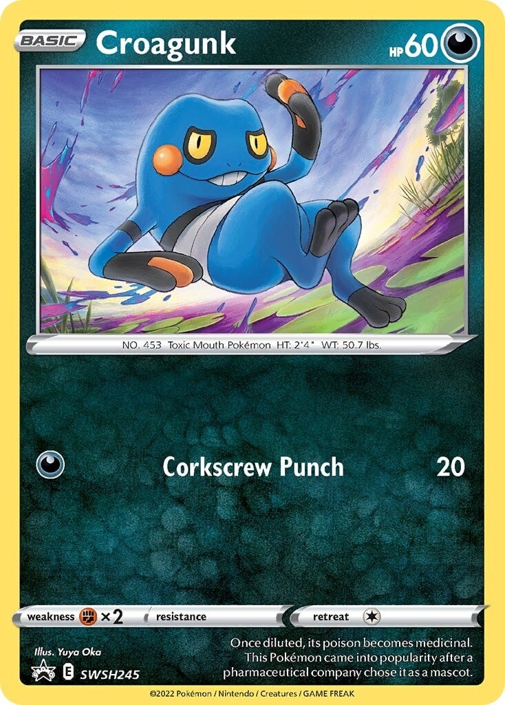 Croagunk (SWSH245) [Sword & Shield: Black Star Promos] | Play N Trade Winnipeg