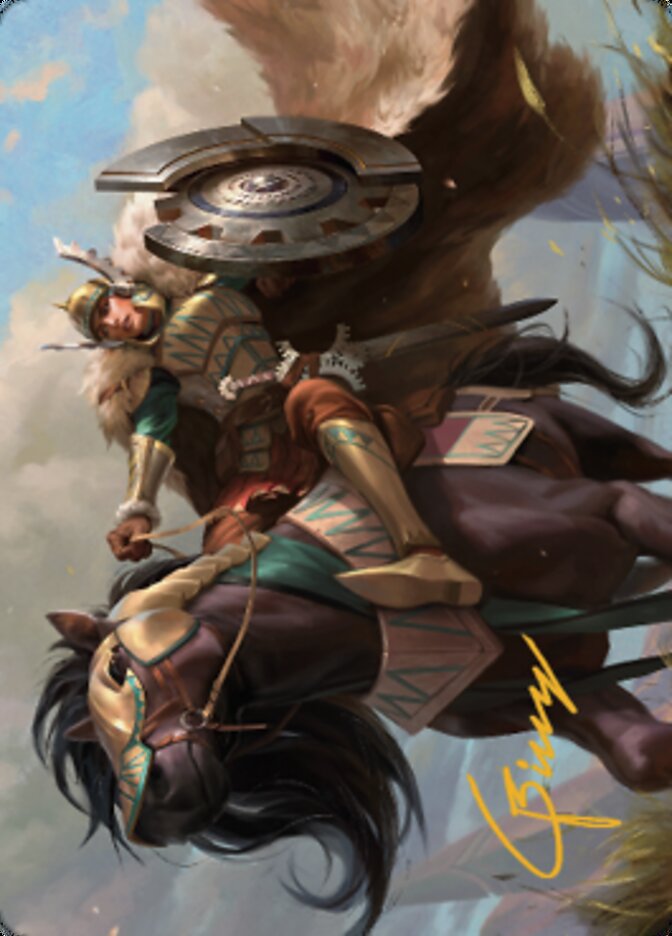 Knight of Dawn's Light Art Card (Gold-Stamped Signature) [Dominaria United Art Series] | Play N Trade Winnipeg