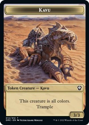 Kavu // Angel Double-sided Token [Dominaria United Commander Tokens] | Play N Trade Winnipeg