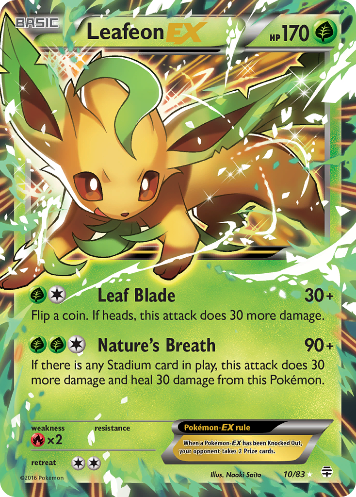 Leafeon EX (10/83) [XY: Generations] | Play N Trade Winnipeg