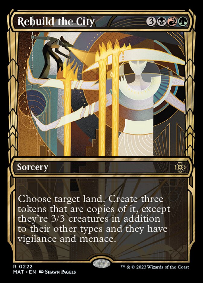 Rebuild the City (Showcase Halo Foil) [March of the Machine: The Aftermath] | Play N Trade Winnipeg