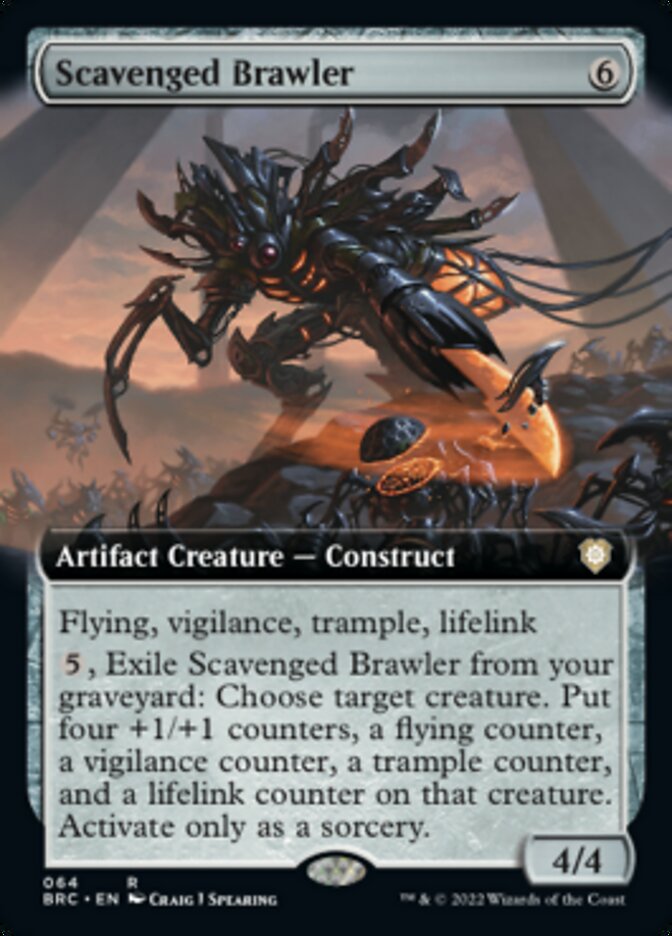 Scavenged Brawler (Extended Art) [The Brothers' War Commander] | Play N Trade Winnipeg