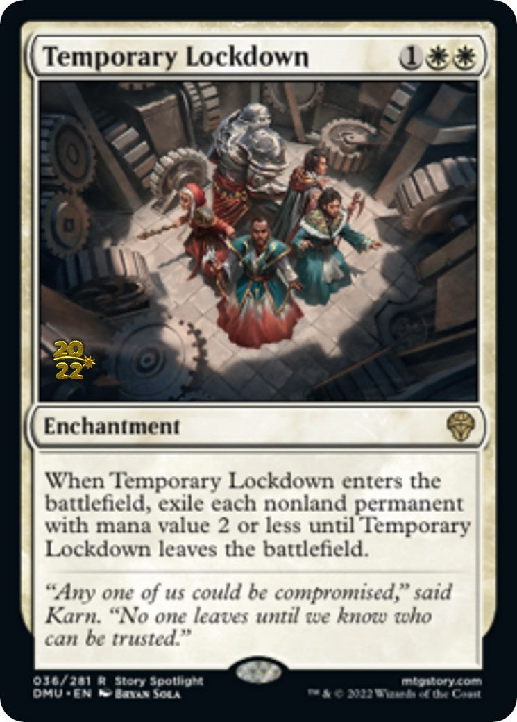 Temporary Lockdown [Dominaria United Prerelease Promos] | Play N Trade Winnipeg