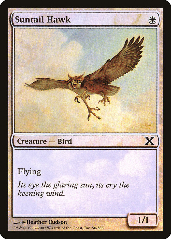 Suntail Hawk (Premium Foil) [Tenth Edition] | Play N Trade Winnipeg