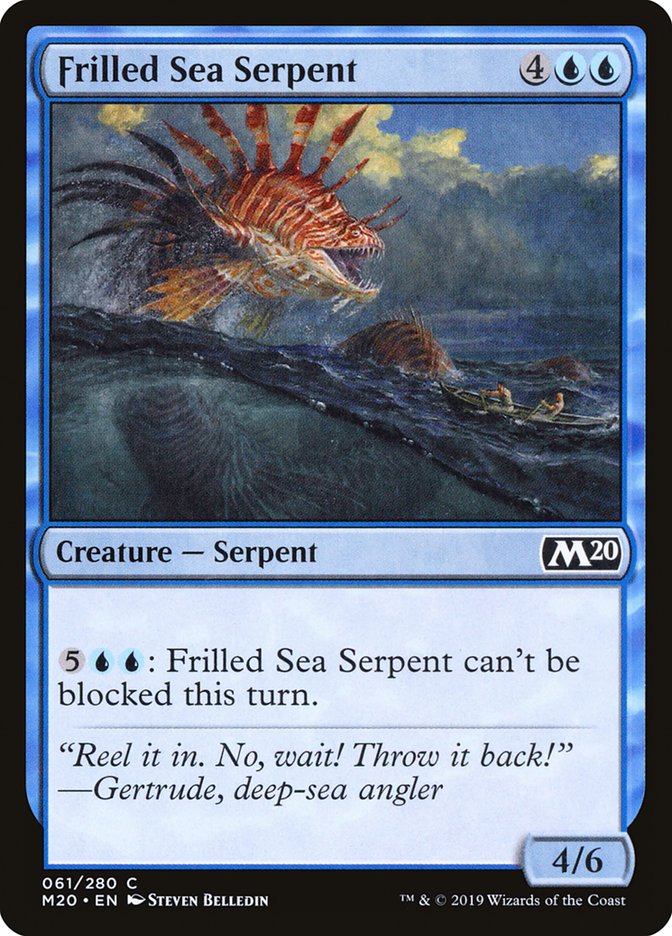 Frilled Sea Serpent [Core Set 2020] | Play N Trade Winnipeg