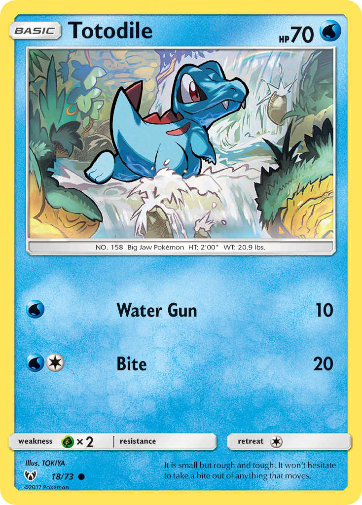 Totodile (18/73) [Sun & Moon: Shining Legends] | Play N Trade Winnipeg