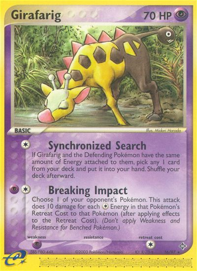 Girafarig (16/97) [EX: Dragon] | Play N Trade Winnipeg