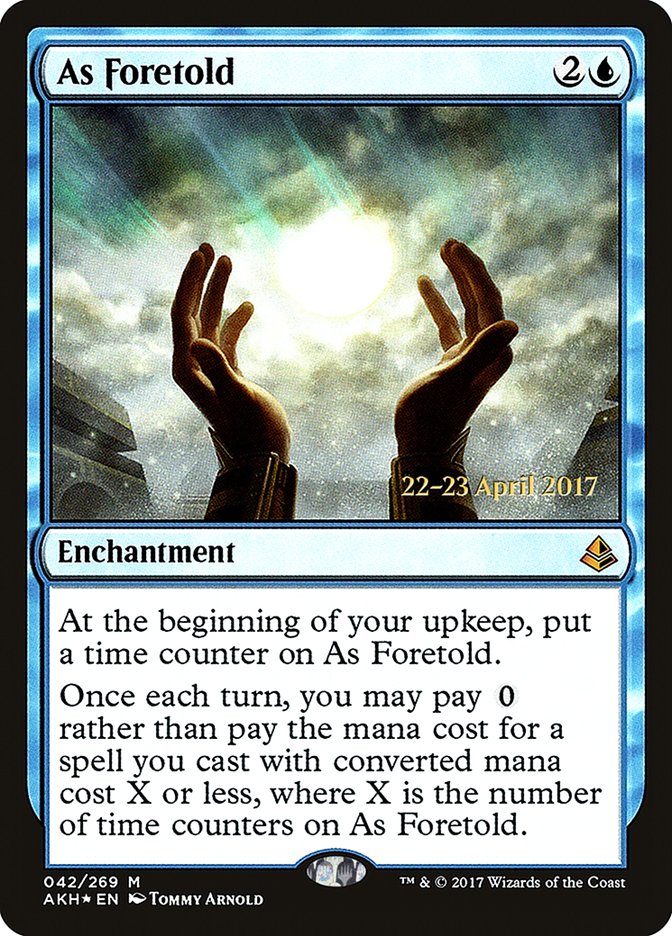 As Foretold  [Amonkhet Prerelease Promos] | Play N Trade Winnipeg