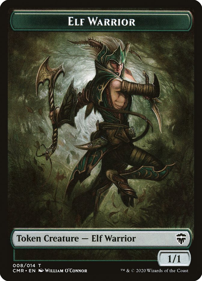 Elf Warrior // Thrull Token [Commander Legends Tokens] | Play N Trade Winnipeg