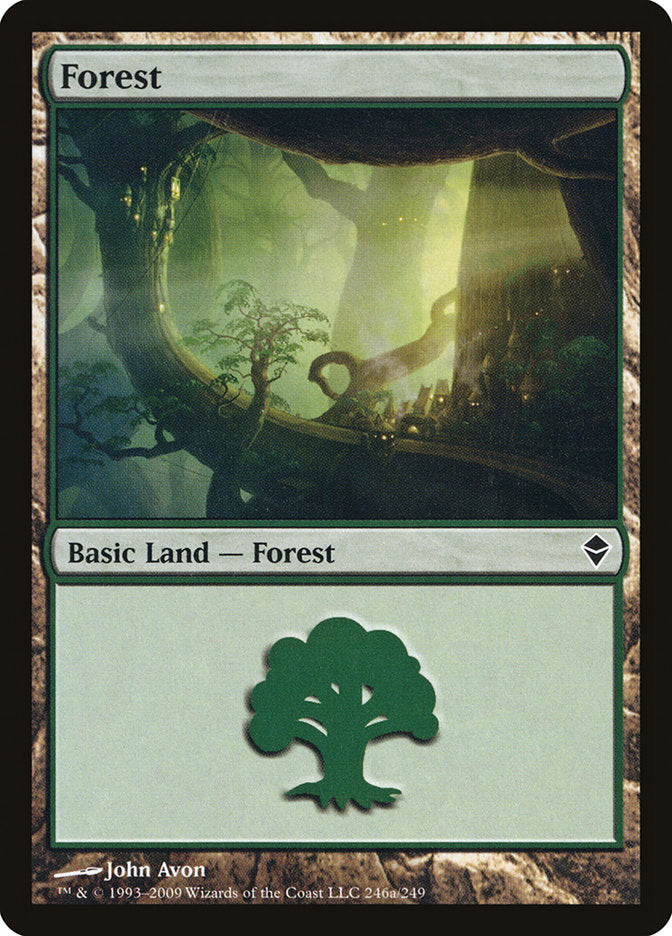 Forest (246a) [Zendikar] | Play N Trade Winnipeg