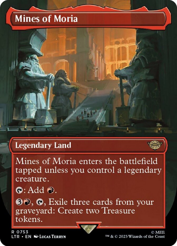Mines of Moria (Borderlesss) (Surge Foil) (753) [The Lord of the Rings: Tales of Middle-Earth] | Play N Trade Winnipeg