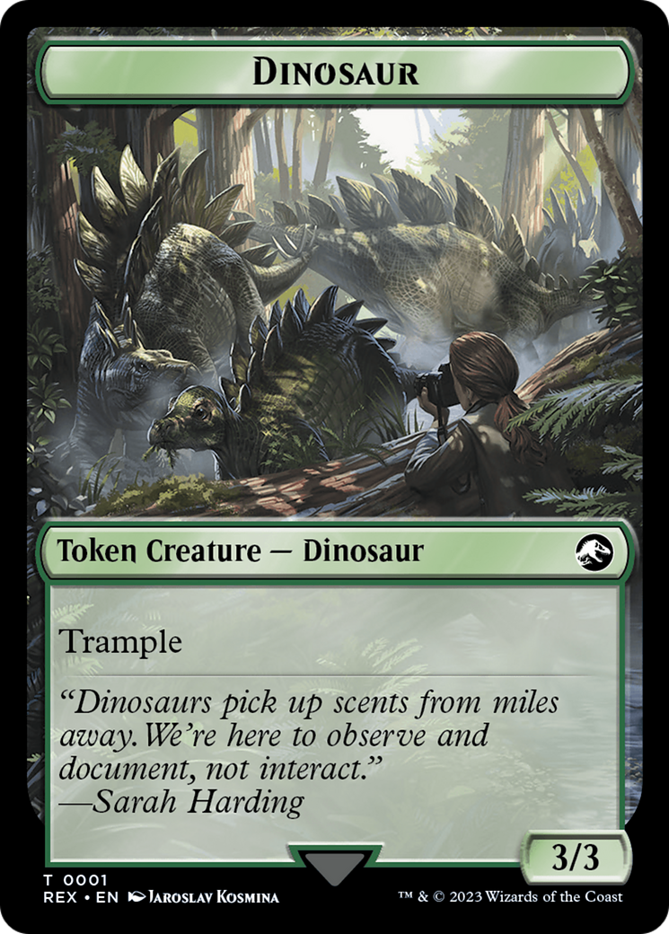 Copy // Dinosaur (0001) Double-Sided Token [The Lost Caverns of Ixalan Tokens] | Play N Trade Winnipeg