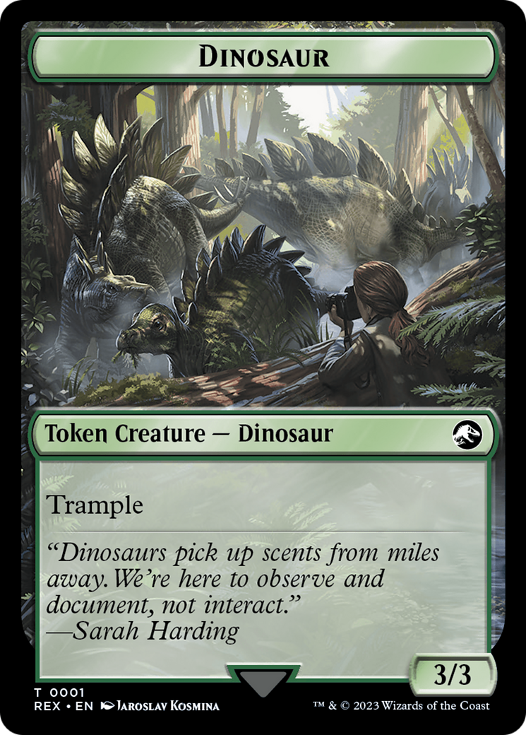 Gnome // Dinosaur (0001) Double-Sided Token [The Lost Caverns of Ixalan Tokens] | Play N Trade Winnipeg