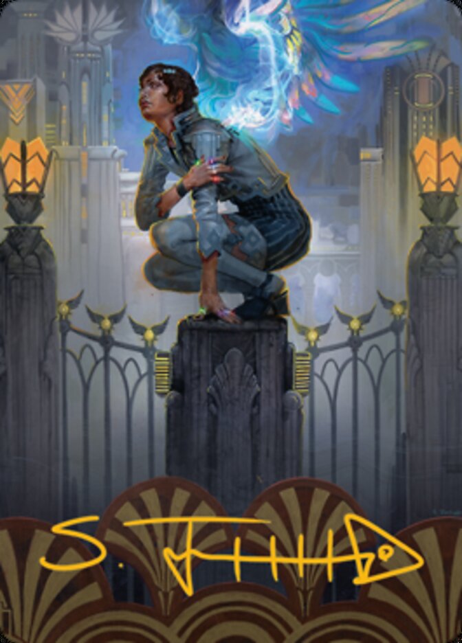 Giada, Font of Hope 2 Art Card (Gold-Stamped Signature) [Streets of New Capenna Art Series] | Play N Trade Winnipeg