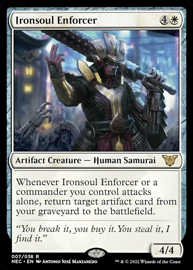 Ironsoul Enforcer [Kamigawa: Neon Dynasty Commander] | Play N Trade Winnipeg
