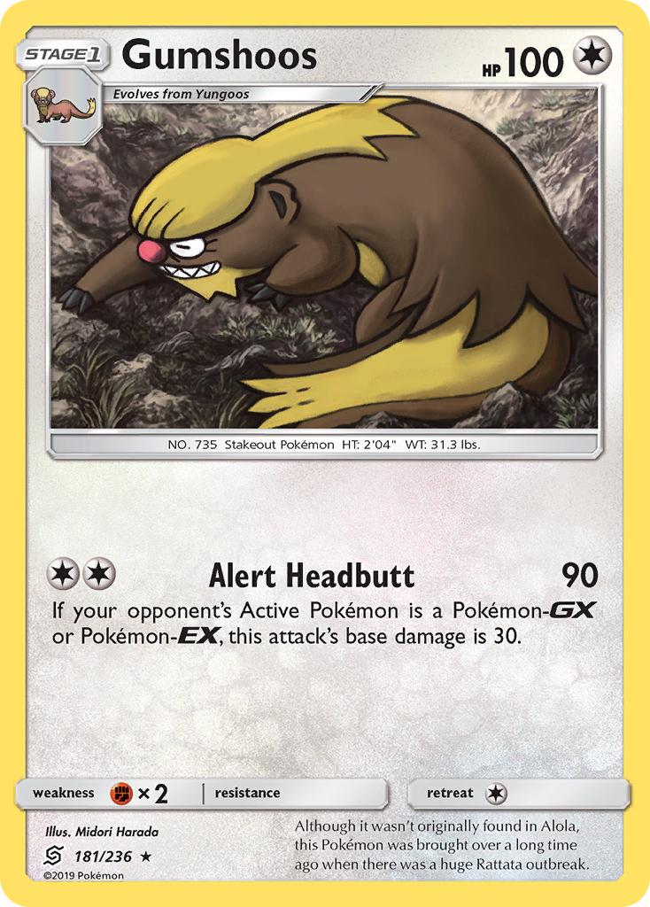 Gumshoos (181/236) [Sun & Moon: Unified Minds] | Play N Trade Winnipeg