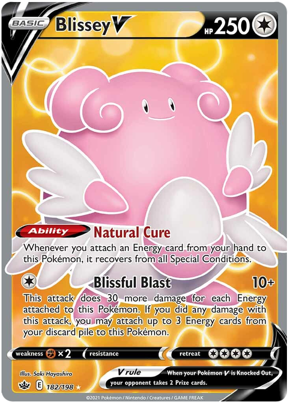 Blissey V (182/198) [Sword & Shield: Chilling Reign] | Play N Trade Winnipeg