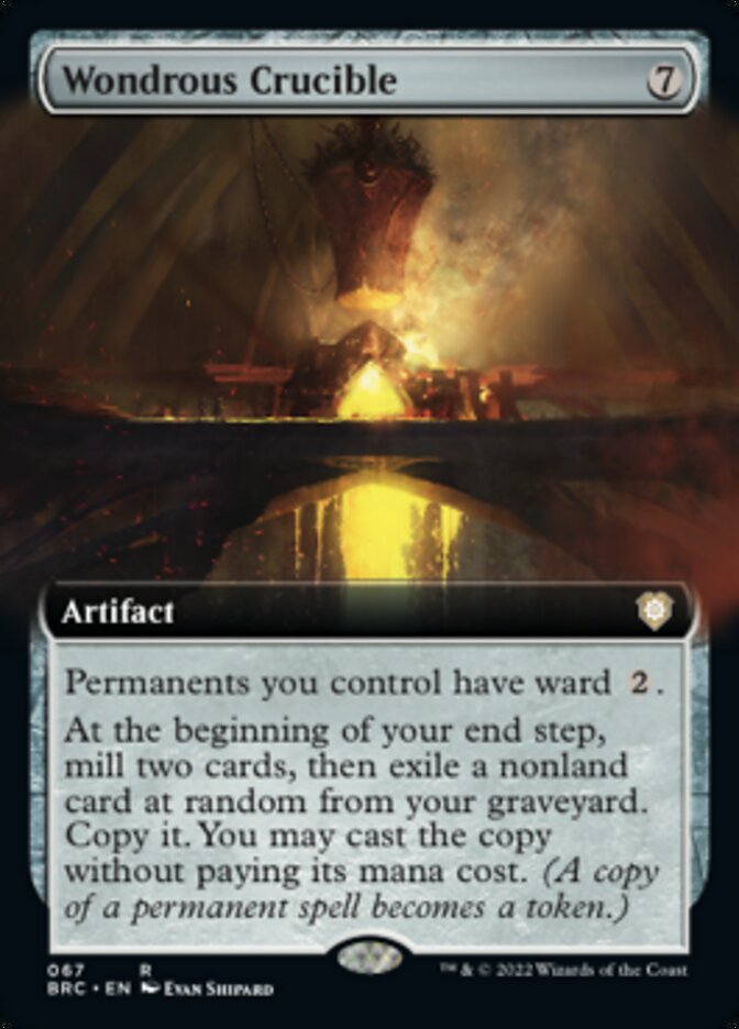 Wondrous Crucible (Extended Art) [The Brothers' War Commander] | Play N Trade Winnipeg