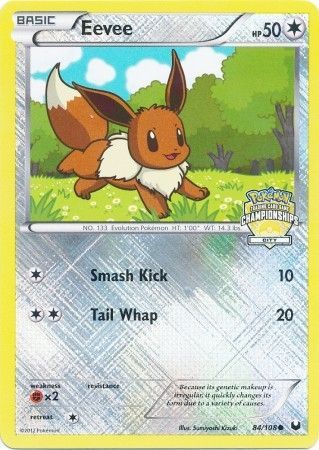 Eevee (84/108) (City Championship Promo) [Black & White: Dark Explorers] | Play N Trade Winnipeg