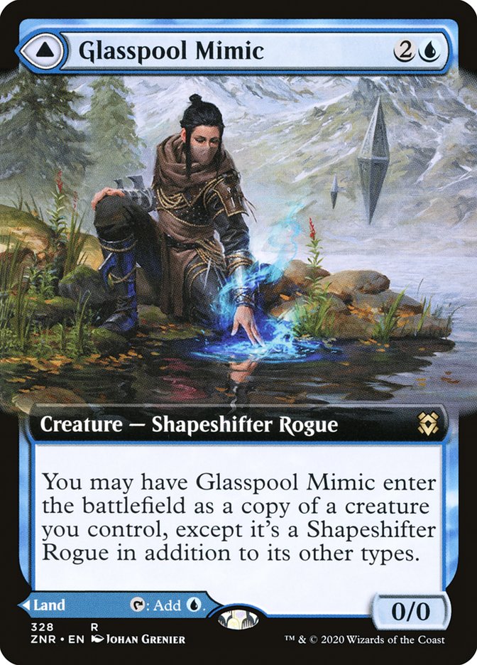 Glasspool Mimic // Glasspool Shore (Extended) [Zendikar Rising] | Play N Trade Winnipeg