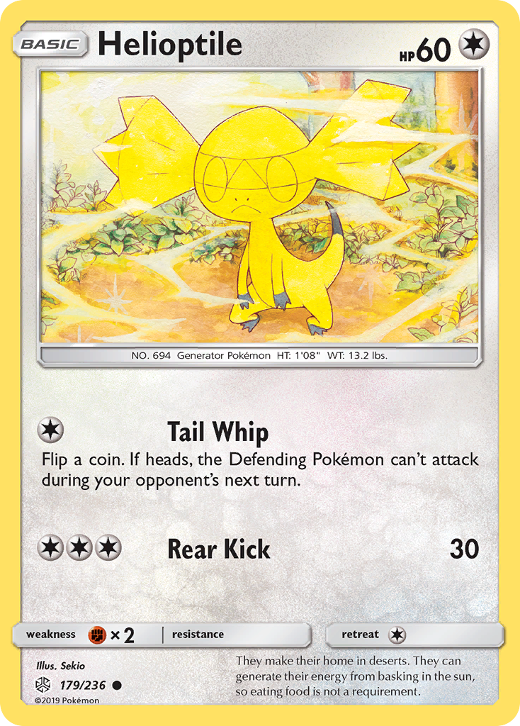 Helioptile (179/236) [Sun & Moon: Cosmic Eclipse] | Play N Trade Winnipeg