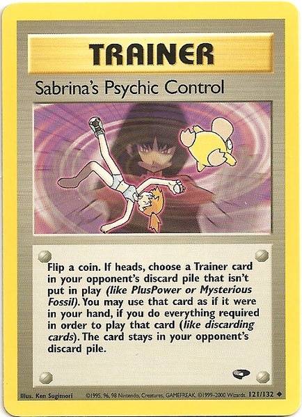 Sabrina's Psychic Control (121/132) [Gym Challenge Unlimited] | Play N Trade Winnipeg