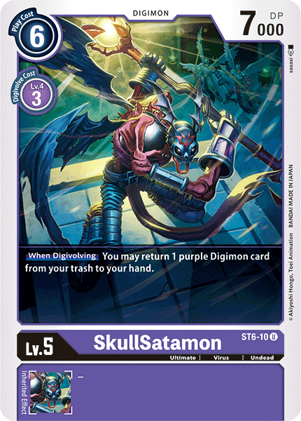 SkullSatamon [ST6-10] [Starter Deck: Venomous Violet] | Play N Trade Winnipeg