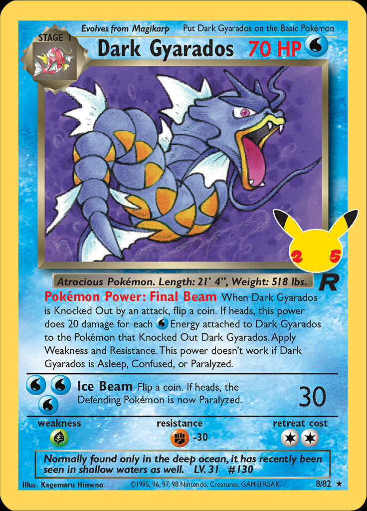 Dark Gyarados (8/82) [Celebrations: 25th Anniversary - Classic Collection] | Play N Trade Winnipeg