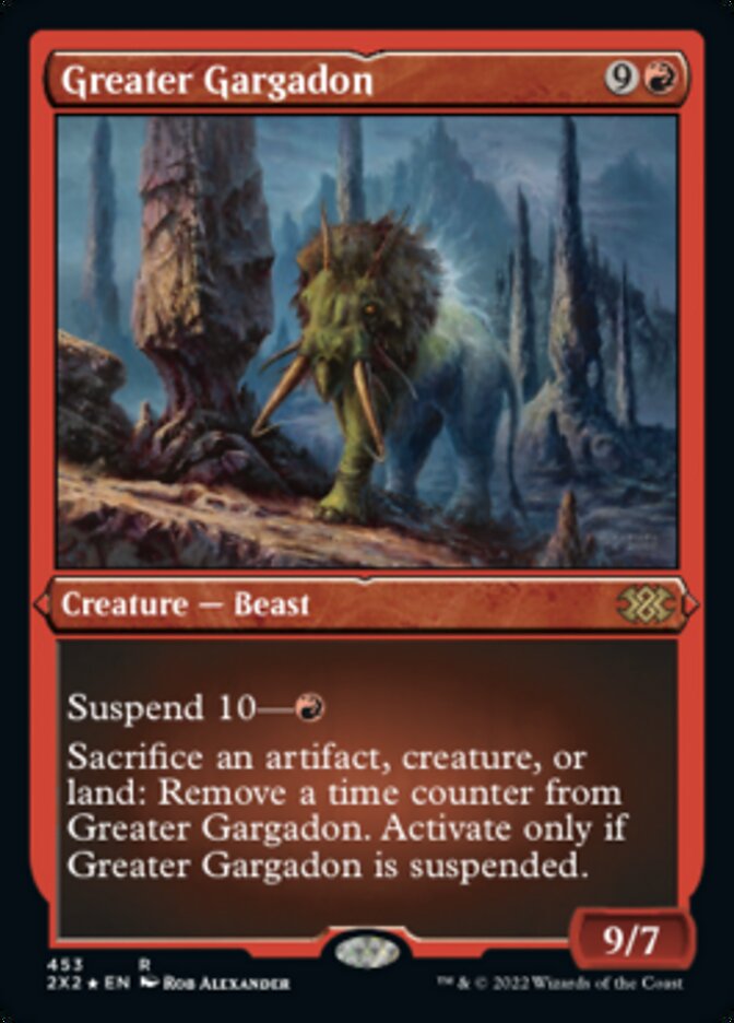 Greater Gargadon (Foil Etched) [Double Masters 2022] | Play N Trade Winnipeg