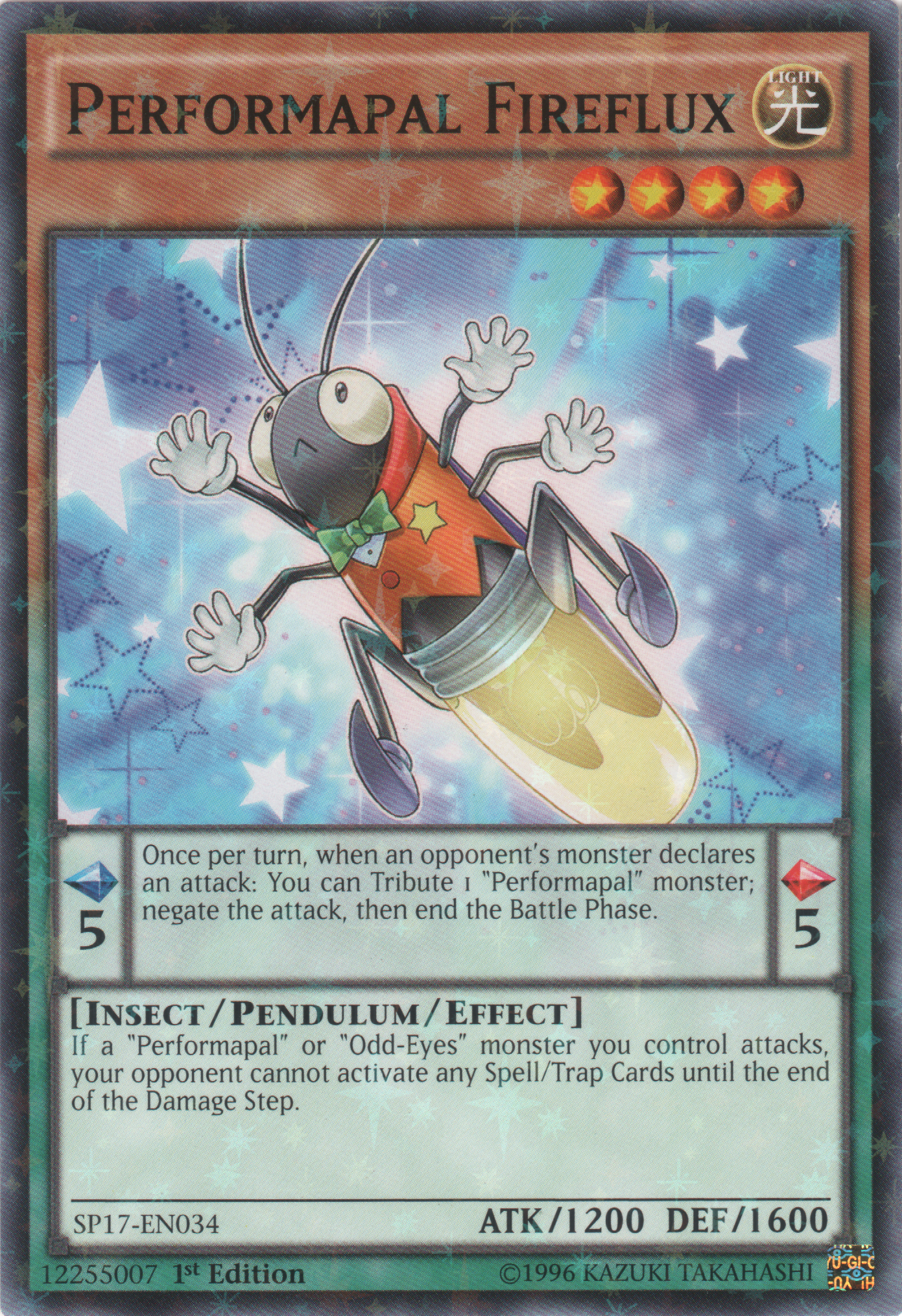 Performapal Fireflux [SP17-EN034] Starfoil Rare | Play N Trade Winnipeg