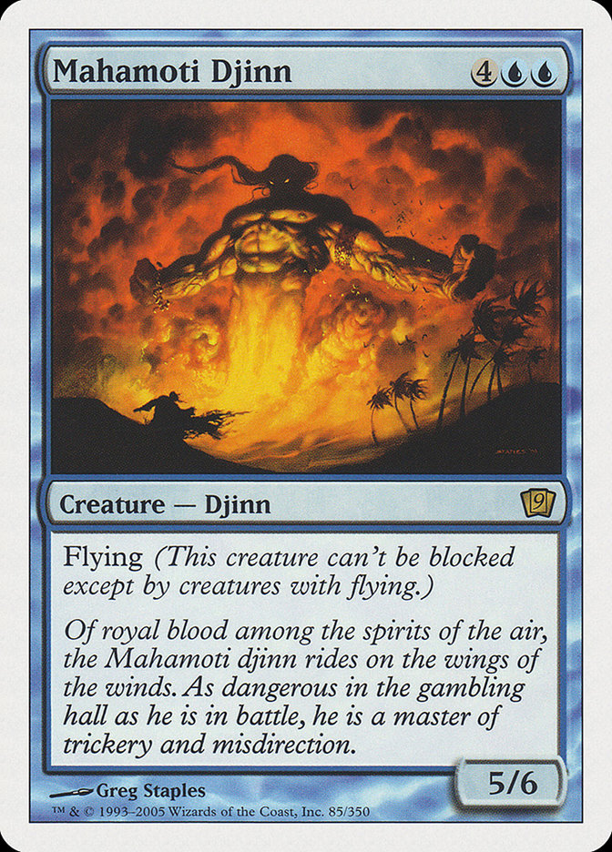 Mahamoti Djinn (9th Edition) [Oversize Cards] | Play N Trade Winnipeg