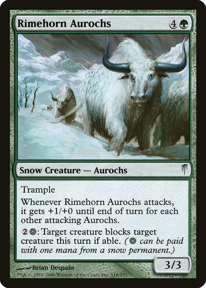 Rimehorn Aurochs [Coldsnap] | Play N Trade Winnipeg