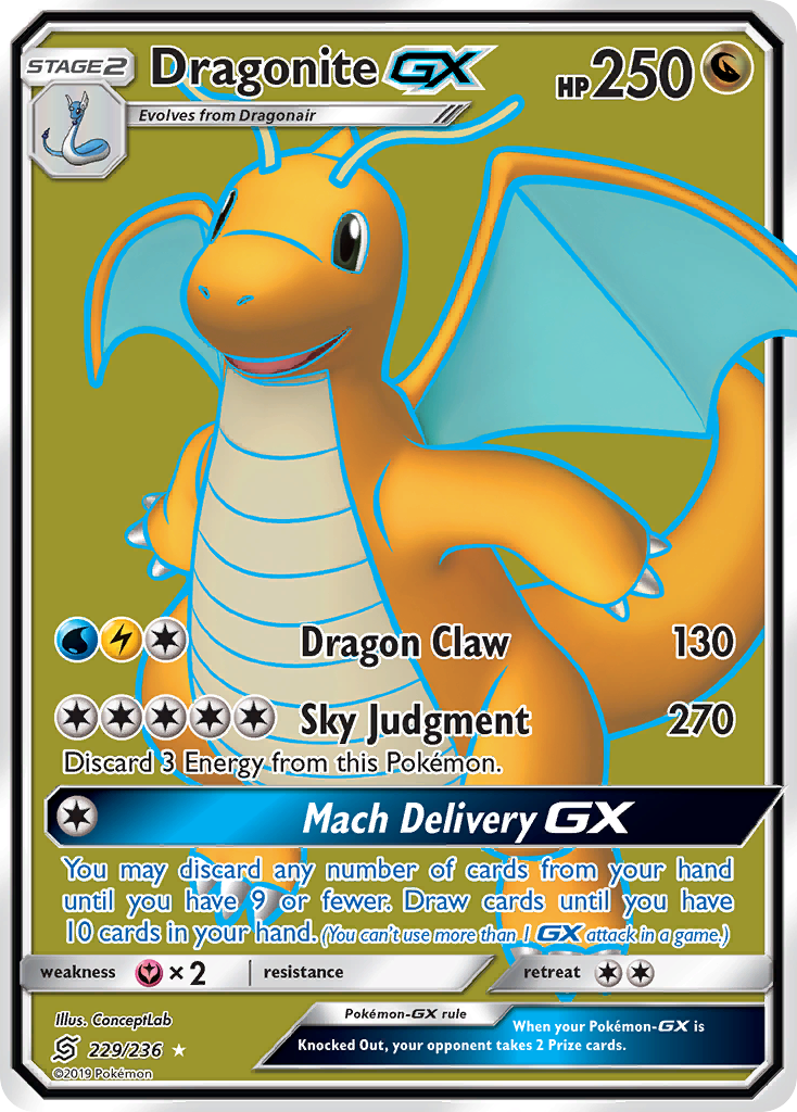 Dragonite GX (229/236) [Sun & Moon: Unified Minds] | Play N Trade Winnipeg