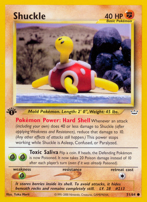 Shuckle (51/64) [Neo Revelation 1st Edition] | Play N Trade Winnipeg