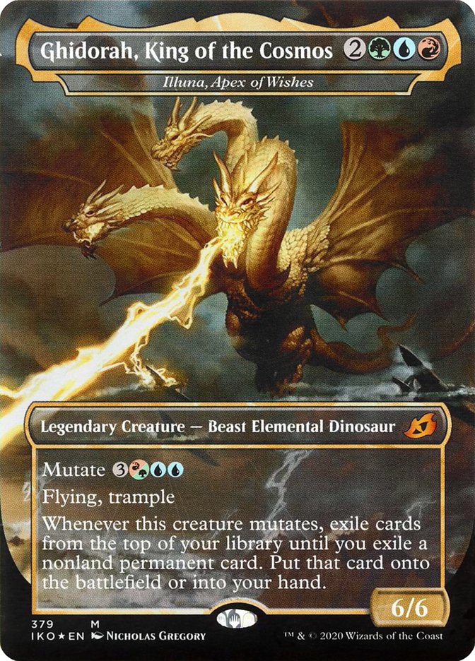 Illuna, Apex of Wishes - Ghidorah, King of the Cosmos (Godzilla Series) [Ikoria: Lair of Behemoths] | Play N Trade Winnipeg