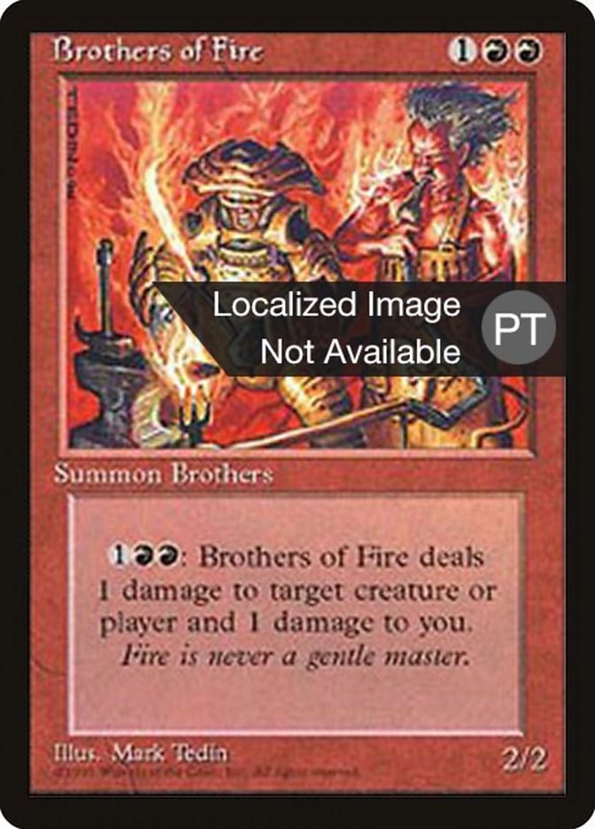 Brothers of Fire [Fourth Edition (Foreign Black Border)] | Play N Trade Winnipeg