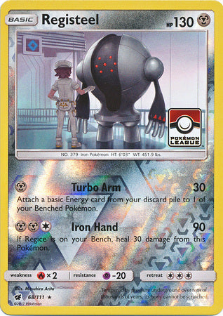 Registeel (68/111) (League Promo) [Sun & Moon: Crimson Invasion] | Play N Trade Winnipeg