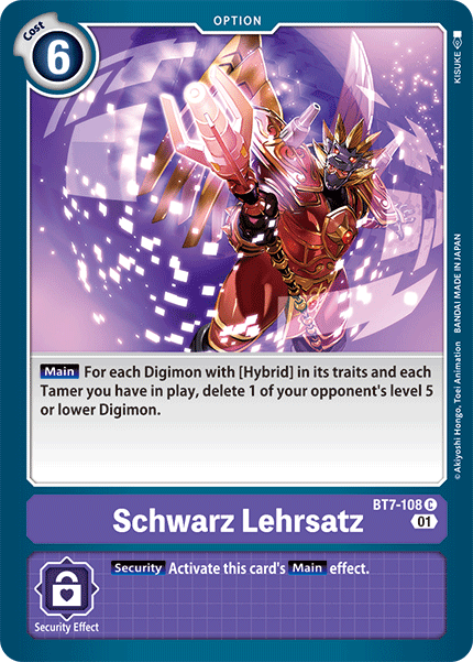 Schwarz Lehrsatz [BT7-108] [Next Adventure] | Play N Trade Winnipeg