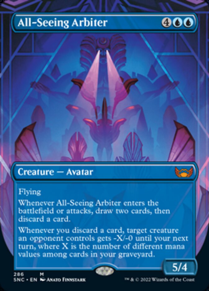 All-Seeing Arbiter (Borderless Alternate Art) [Streets of New Capenna] | Play N Trade Winnipeg