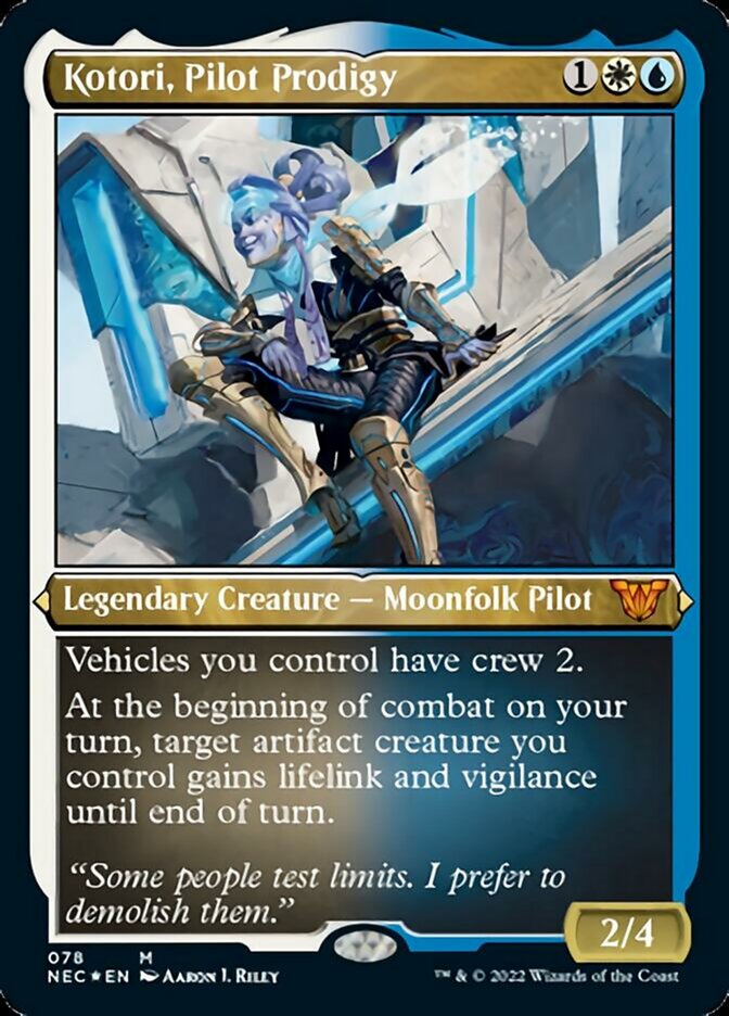 Kotori, Pilot Prodigy (Showcase Display Commander) [Kamigawa: Neon Dynasty Commander] | Play N Trade Winnipeg