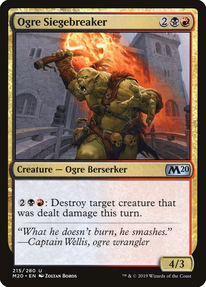 Ogre Siegebreaker [Core Set 2020] | Play N Trade Winnipeg