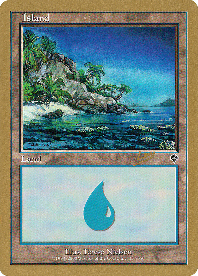 Island (rl337a) (Raphael Levy) [World Championship Decks 2002] | Play N Trade Winnipeg