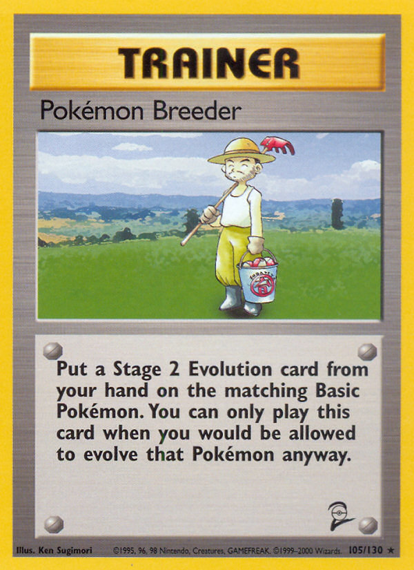 Pokemon Breeder (105/130) [Base Set 2] | Play N Trade Winnipeg