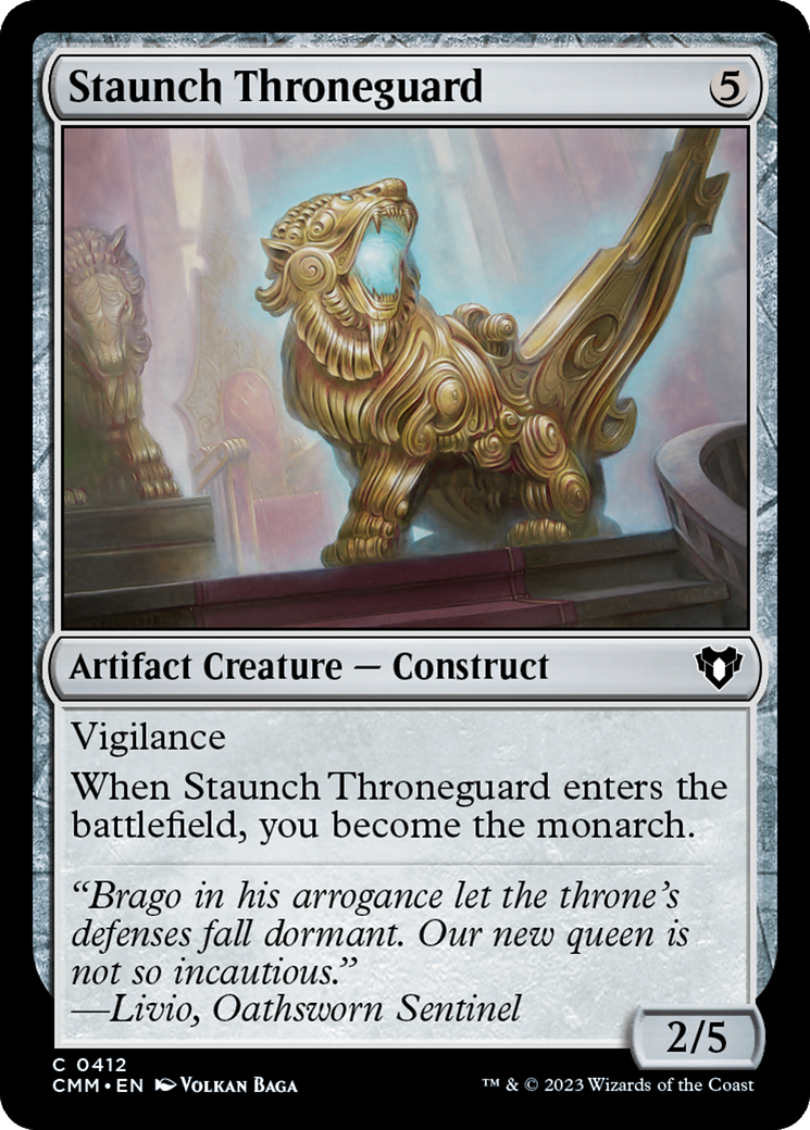 Staunch Throneguard [Commander Masters] | Play N Trade Winnipeg