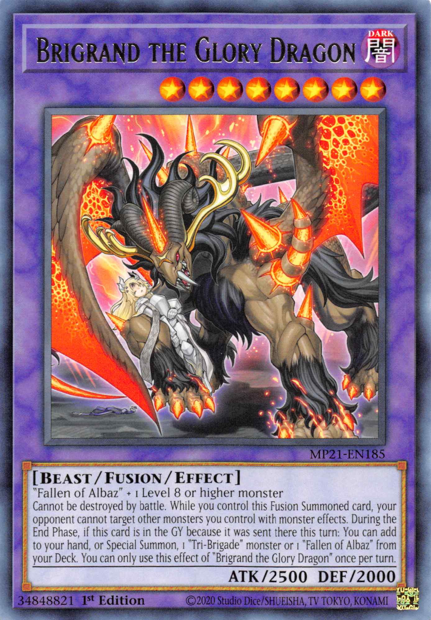 Brigrand the Glory Dragon [MP21-EN185] Rare | Play N Trade Winnipeg